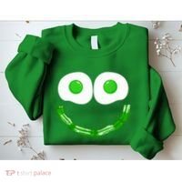 Green Eggs Smile Brunch Breakfast Sweatshirt thumb 2