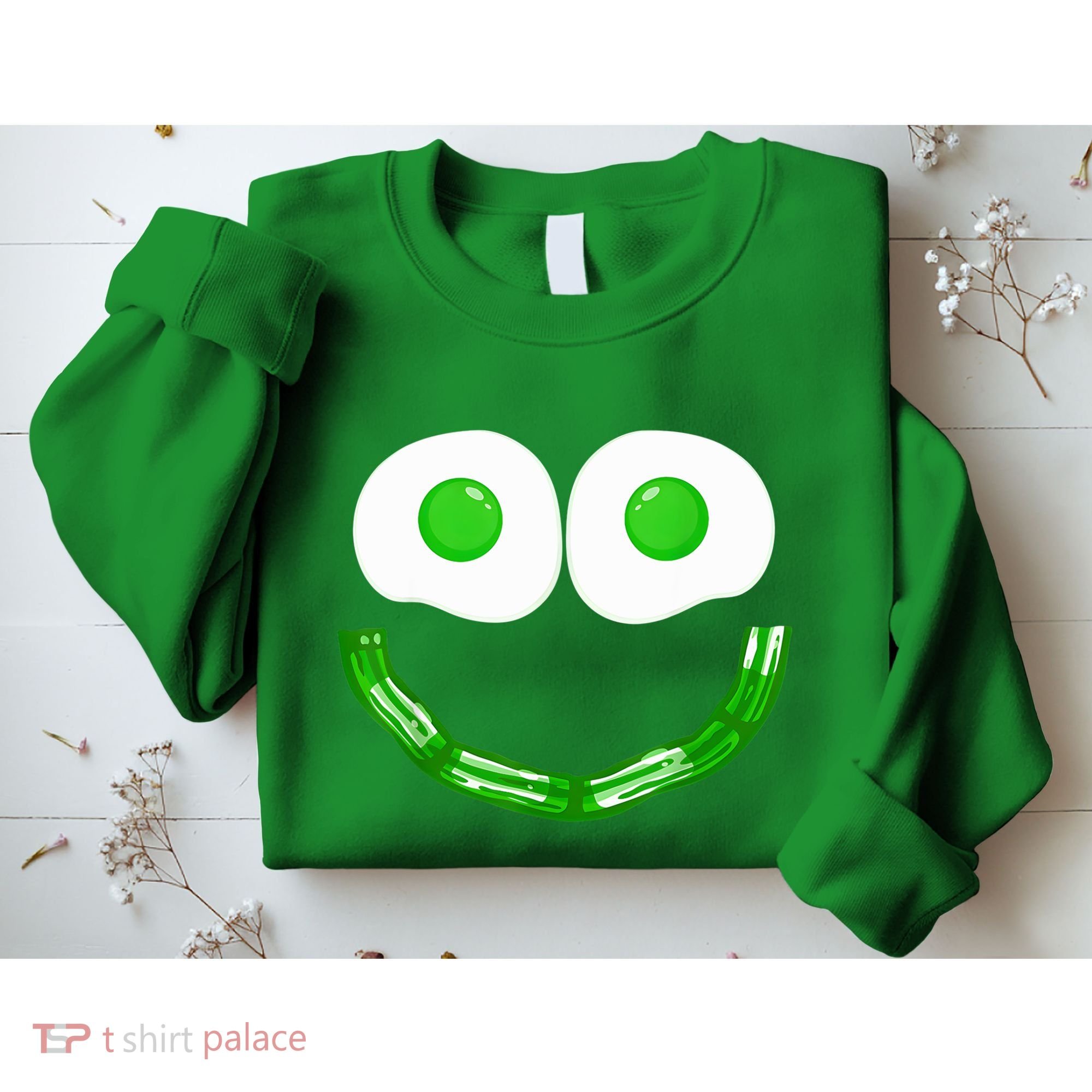 Green Eggs Smile Brunch Breakfast Sweatshirt