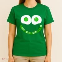 Green Eggs Smile Brunch Breakfast T-Shirt thumb 4