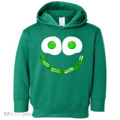 Green Eggs Smile Brunch Breakfast Toddler Hoodie