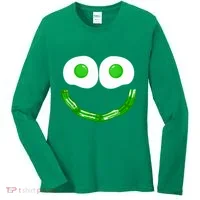 Green Eggs Smile Brunch Breakfast Women's Long Sleeve Shirt thumb 0
