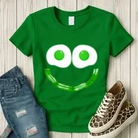 Green Eggs Smile Brunch Breakfast Women's T-Shirt thumb 3