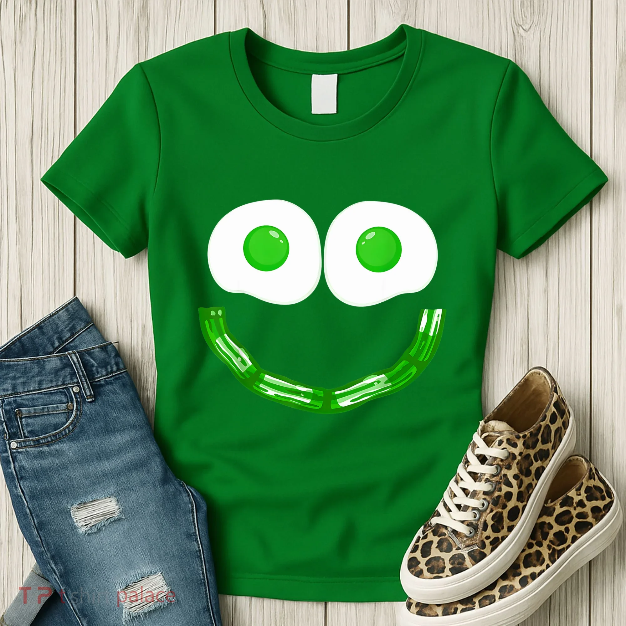 Green Eggs Smile Brunch Breakfast Women's T-Shirt