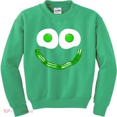 Green Eggs Smile Brunch Breakfast Kids Sweatshirt