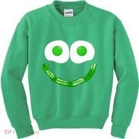 Green Eggs Smile Brunch Breakfast Kids Sweatshirt thumb 0