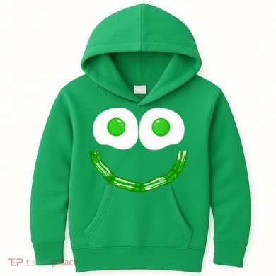 Green Eggs Smile Brunch Breakfast Kids Hoodie