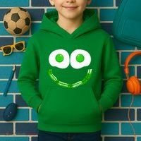 Green Eggs Smile Brunch Breakfast Kids Hoodie thumb 2