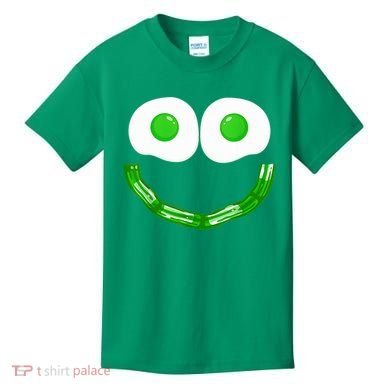 Green Eggs Smile Brunch Breakfast Kids T-Shirt