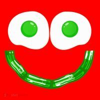 Green Eggs Smile Brunch Breakfast Santa Hat thumb 1