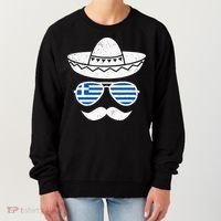 Greek Easter Sunglasses Cinco De Mayo Mexican Women's Sweatshirt thumb 0