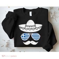 Greek Easter Sunglasses Cinco De Mayo Mexican Sweatshirt thumb 2