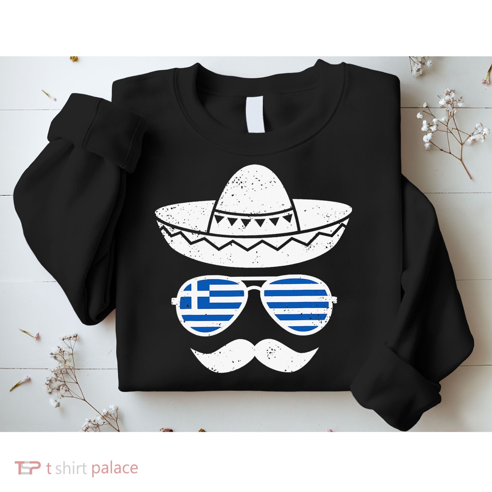 Greek Easter Sunglasses Cinco De Mayo Mexican Sweatshirt