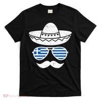 Greek Easter Sunglasses Cinco De Mayo Mexican T-Shirt thumb 0