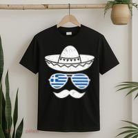 Greek Easter Sunglasses Cinco De Mayo Mexican T-Shirt thumb 2