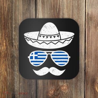 Greek Easter Sunglasses Cinco De Mayo Mexican Coaster