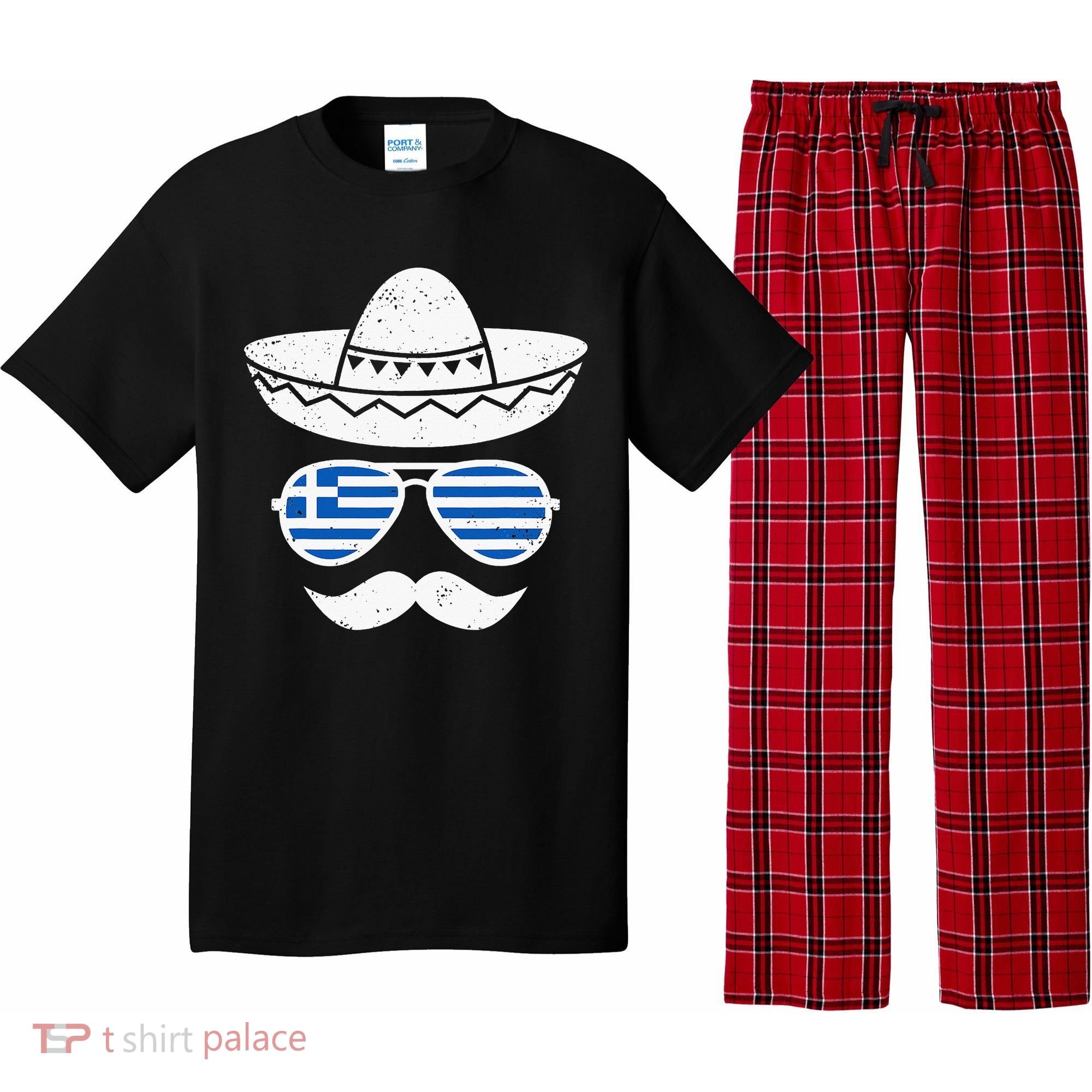 Greek Easter Sunglasses Cinco De Mayo Mexican Pajama Set