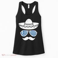 Greek Easter Sunglasses Cinco De Mayo Mexican Women's Tank Top thumb 0