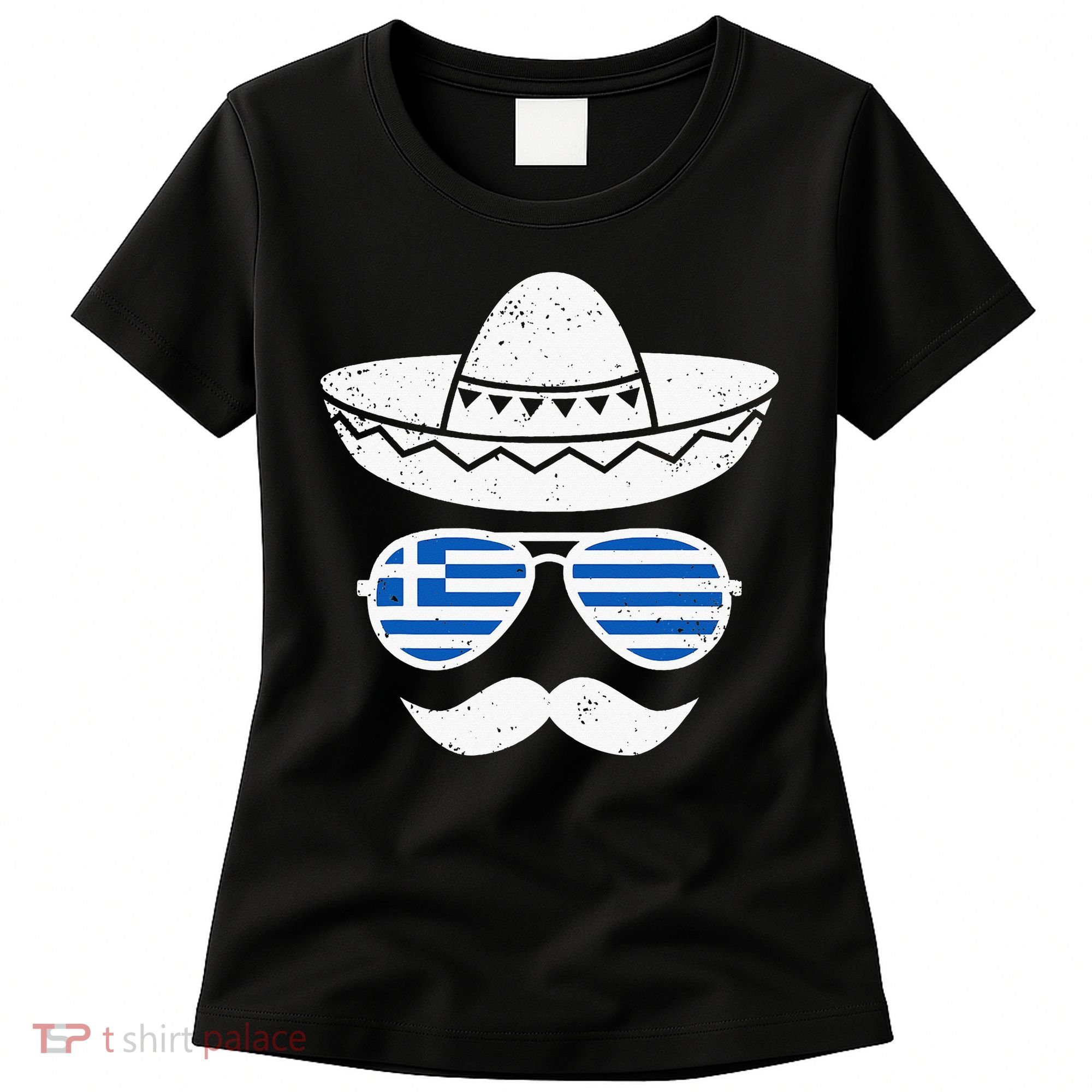 Greek Easter Sunglasses Cinco De Mayo Mexican Women's T-Shirt
