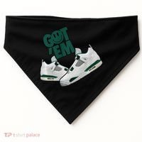 Got Em Smile Matching Oxidized Green 4s Premium USA-Made Doggie Bandana thumb 0
