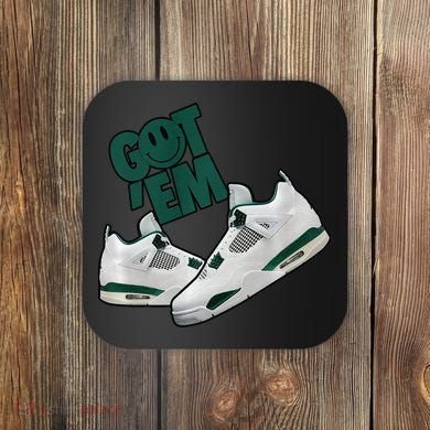 Got Em Smile Matching Oxidized Green 4s Premium Coaster
