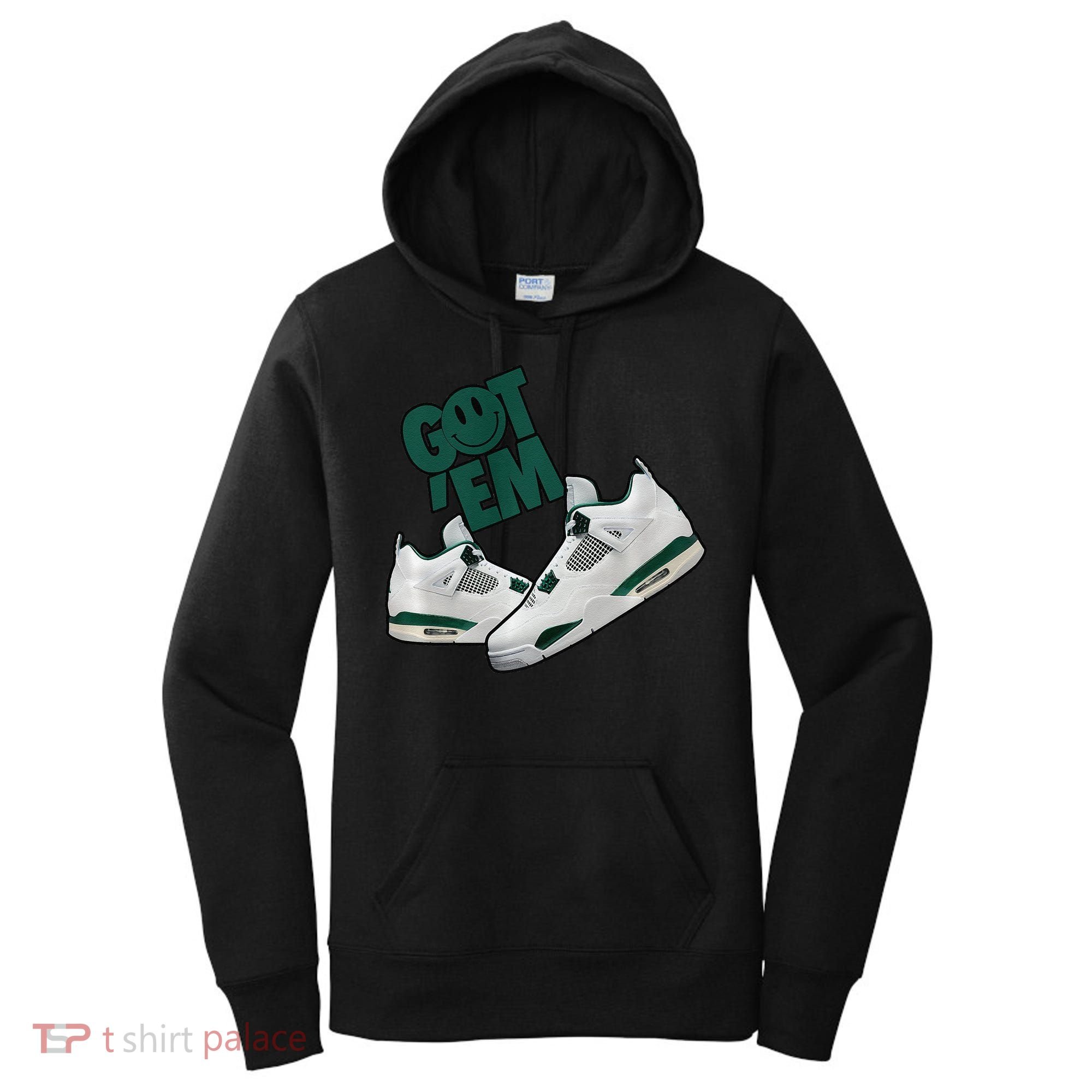 Got Em Smile Matching Oxidized Green 4s Premium Women's Hoodie