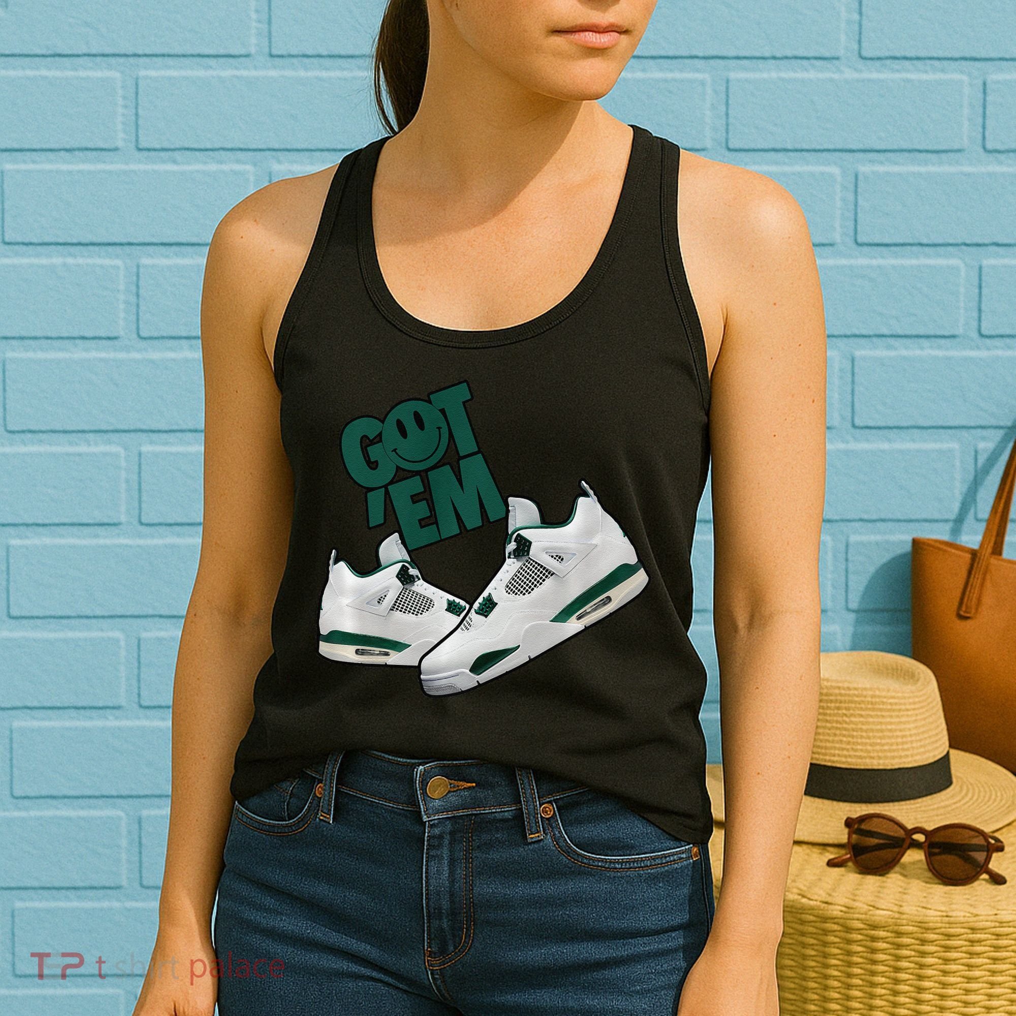 Got Em Smile Matching Oxidized Green 4s Premium Women's Tank Top