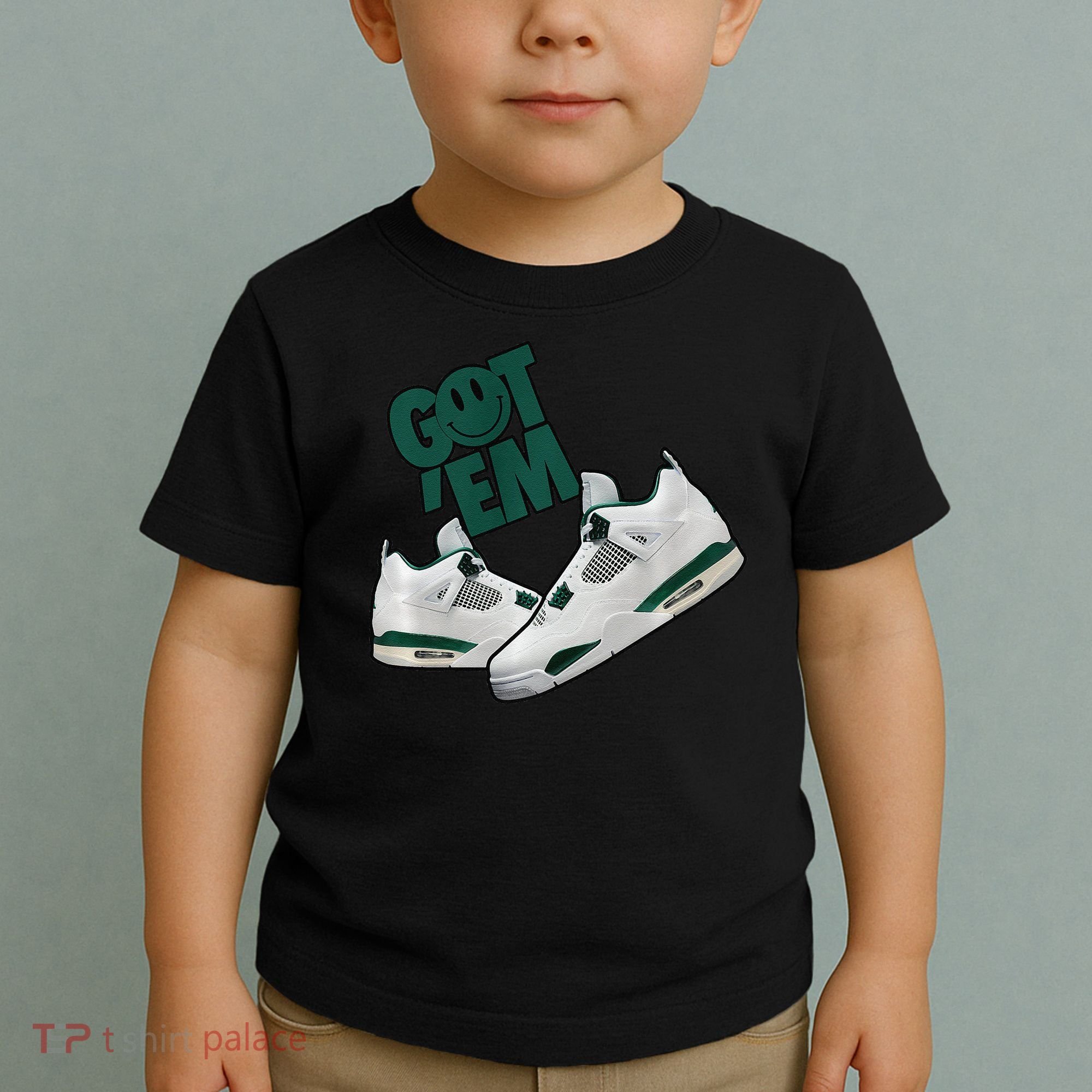 Got Em Smile Matching Oxidized Green 4s Premium Toddler T-Shirt