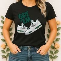 Got Em Smile Matching Oxidized Green 4s Premium Women's T-Shirt thumb 2