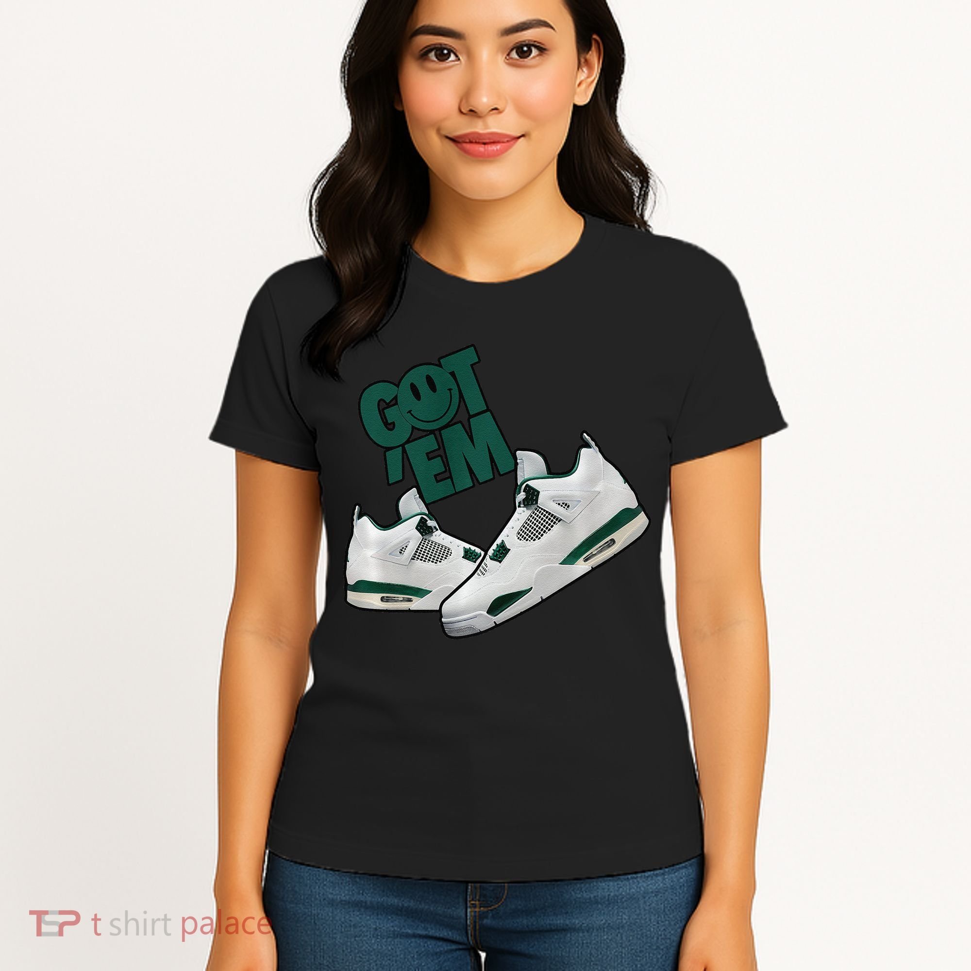 Got Em Smile Matching Oxidized Green 4s Premium Women's T-Shirt