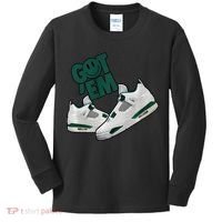 Got Em Smile Matching Oxidized Green 4s Premium Kids Long Sleeve Shirt thumb 0