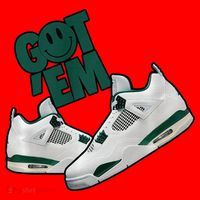 Got Em Smile Matching Oxidized Green 4s Premium Santa Hat thumb 1