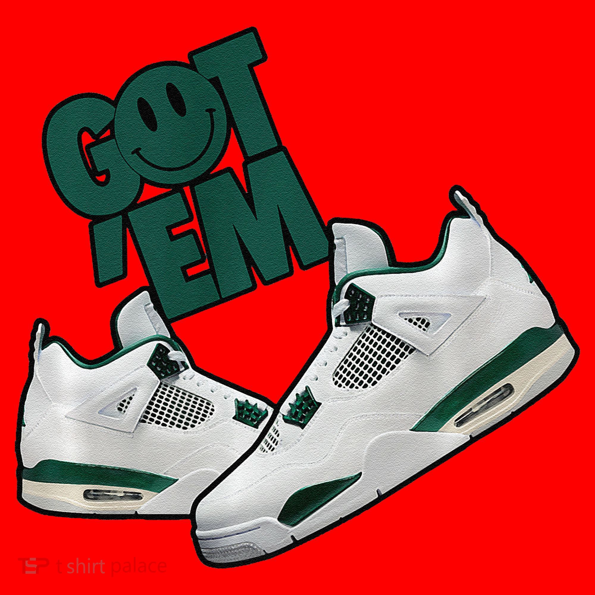 Got Em Smile Matching Oxidized Green 4s Premium Santa Hat