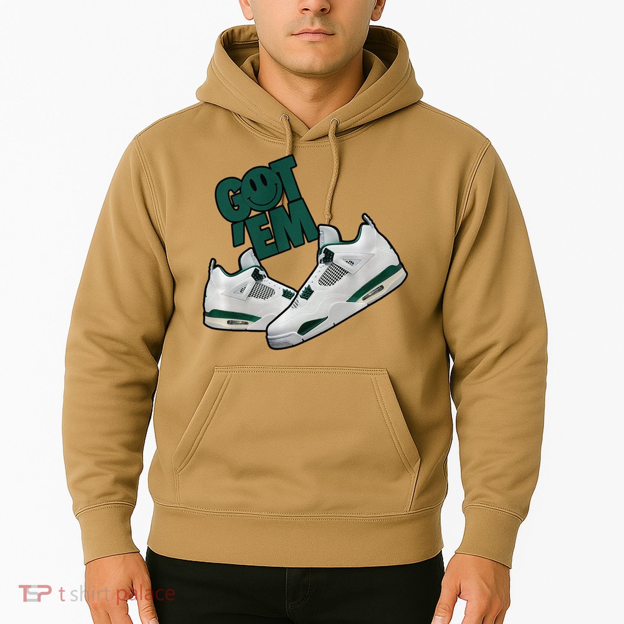 Got Em Smile Matching Oxidized Green 4s Premium Hoodie