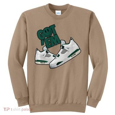 Got Em Smile Matching Oxidized Green 4s Premium Sweatshirt