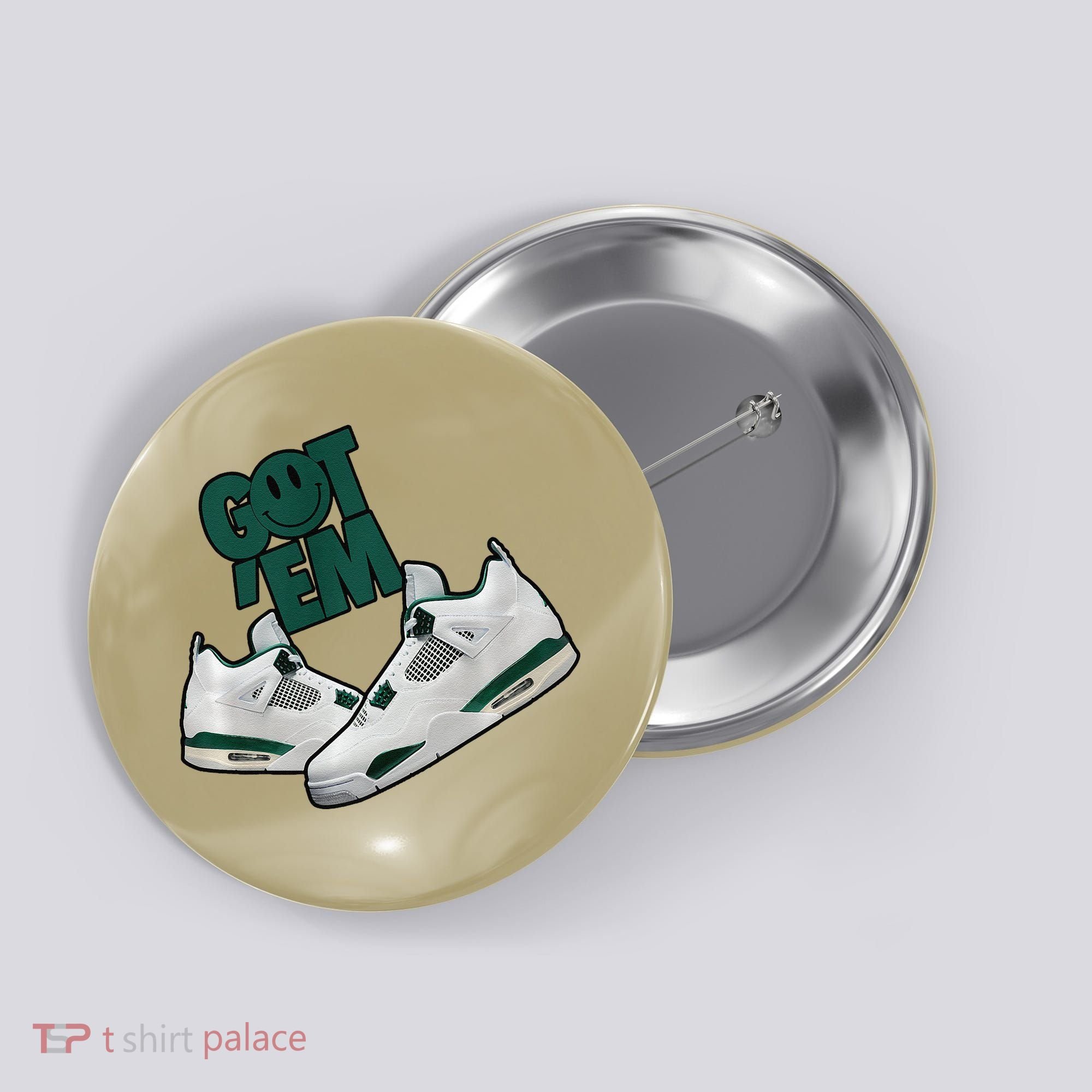 Got Em Smile Matching Oxidized Green 4s Premium Button