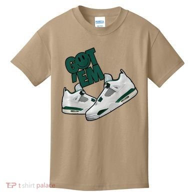 Got Em Smile Matching Oxidized Green 4s Premium Kids T-Shirt