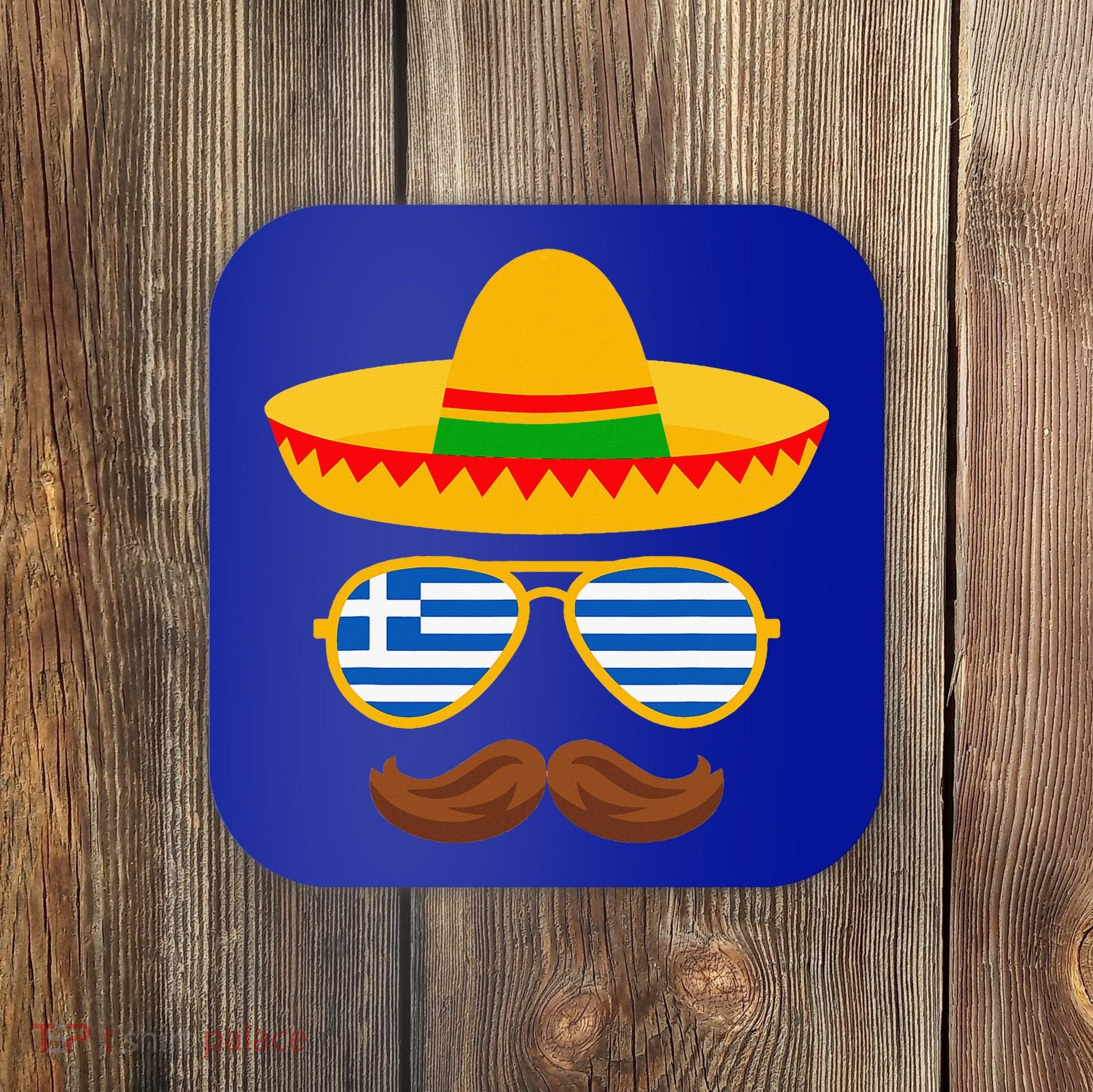 Greek Easter Sunglasses Cinco De Mayo Mexican Coaster