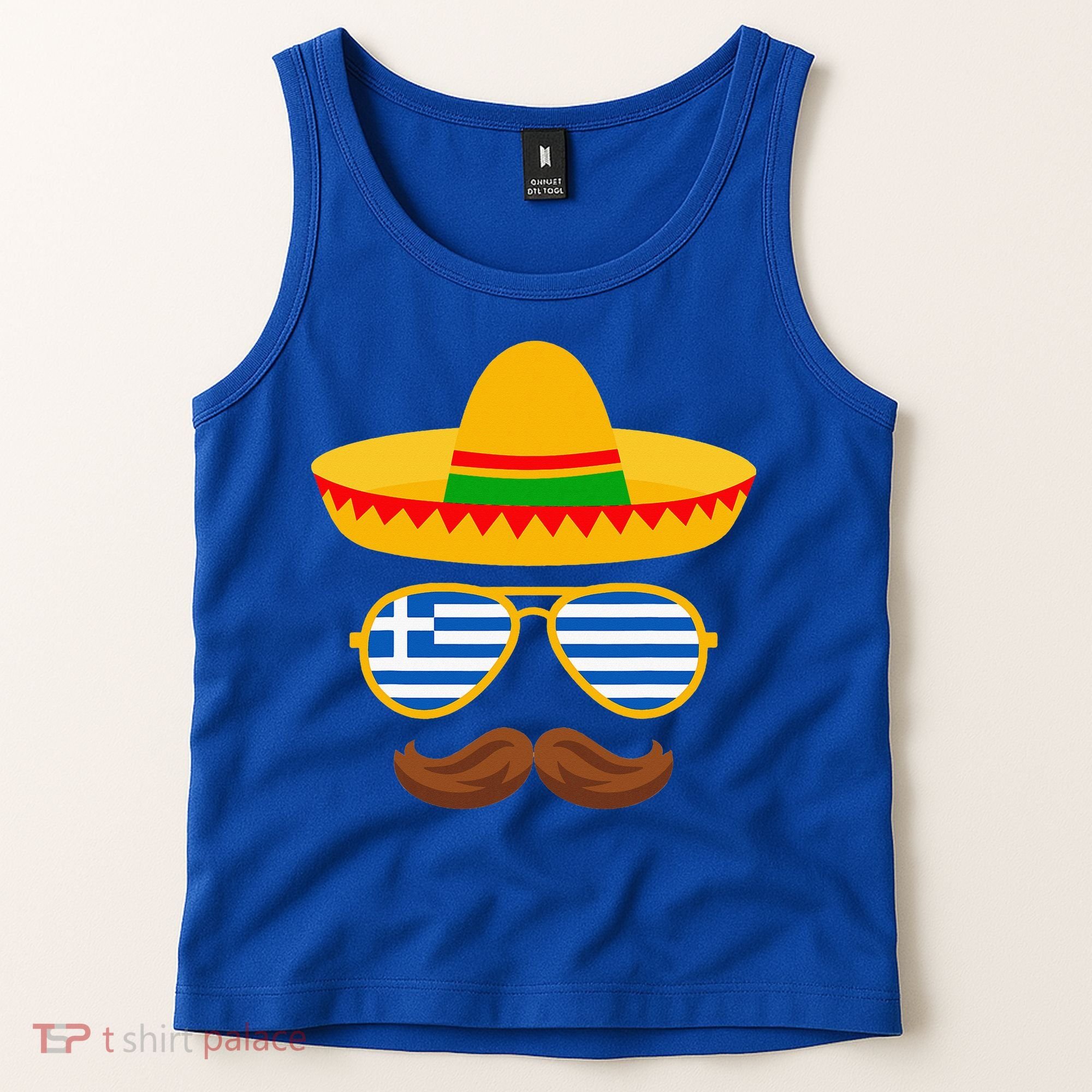 Greek Easter Sunglasses Cinco De Mayo Mexican Tank Top