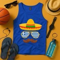 Greek Easter Sunglasses Cinco De Mayo Mexican Tank Top thumb 4