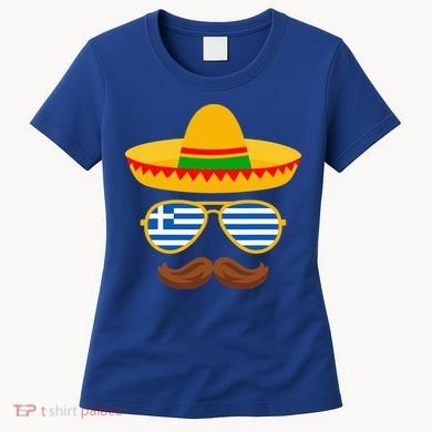 Greek Easter Sunglasses Cinco De Mayo Mexican Women's T-Shirt