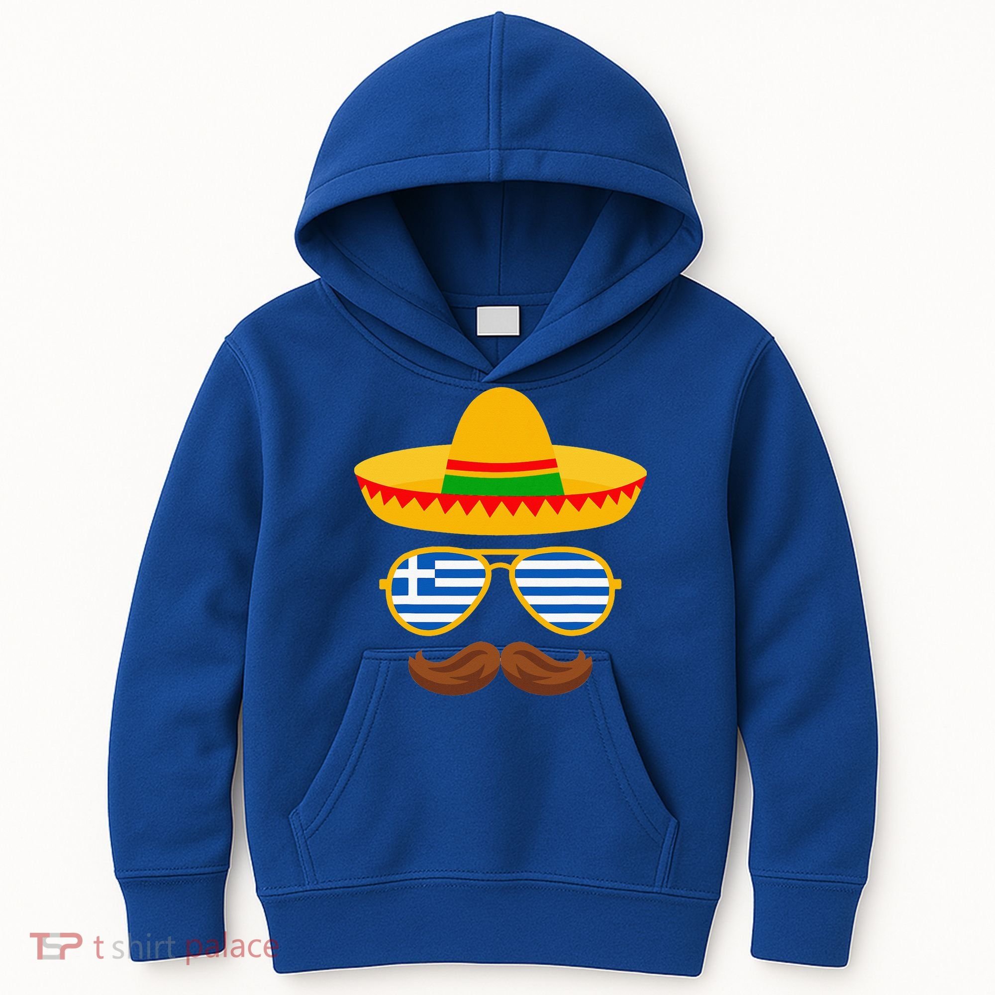 Greek Easter Sunglasses Cinco De Mayo Mexican Kids Hoodie
