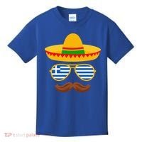Greek Easter Sunglasses Cinco De Mayo Mexican Kids T-Shirt thumb 0