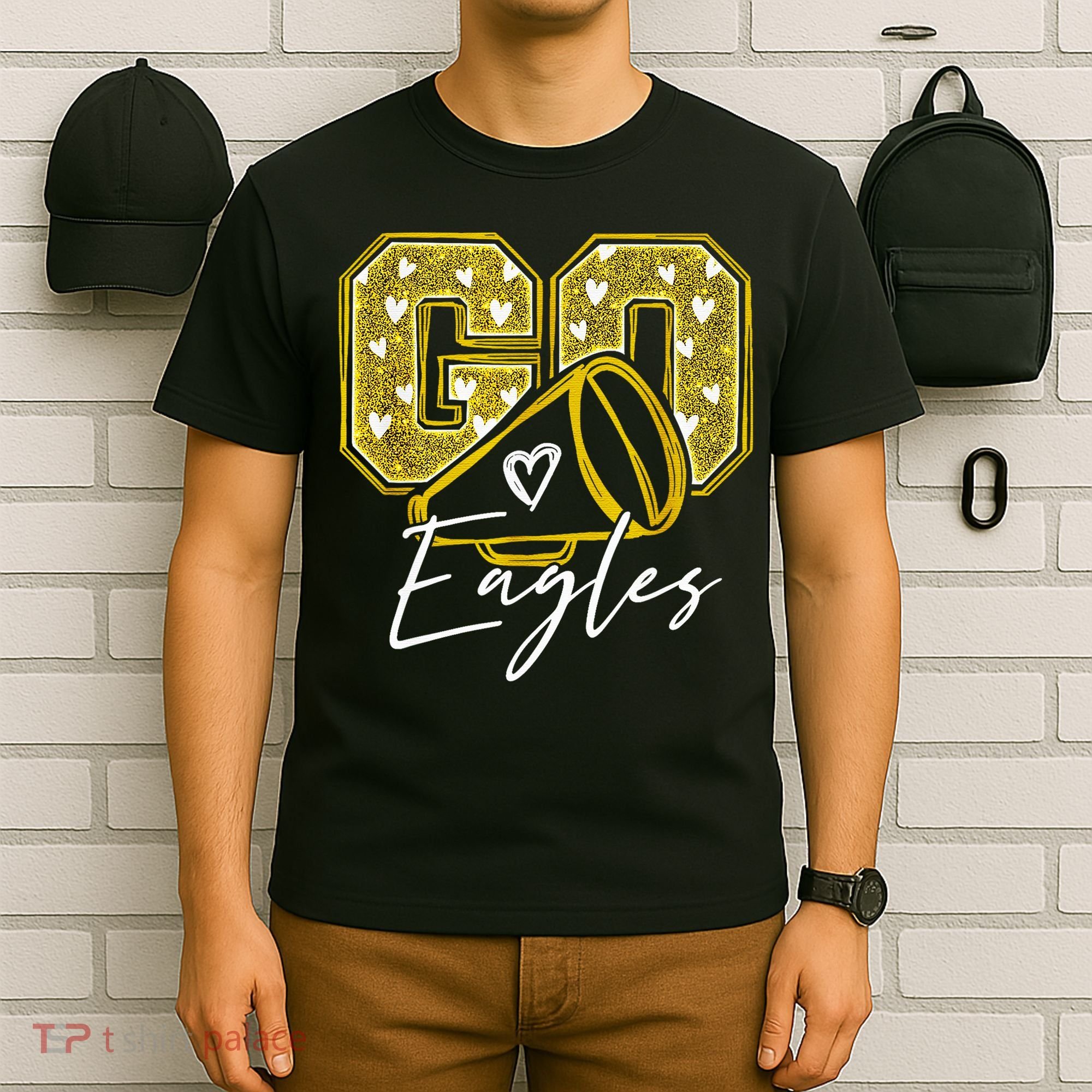 Go Eagles Sports Team Fan School Spirit T-Shirt