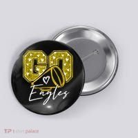 Go Eagles Sports Team Fan School Spirit Button thumb 0