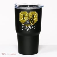 Go Eagles Sports Team Fan School Spirit Tumbler thumb 0
