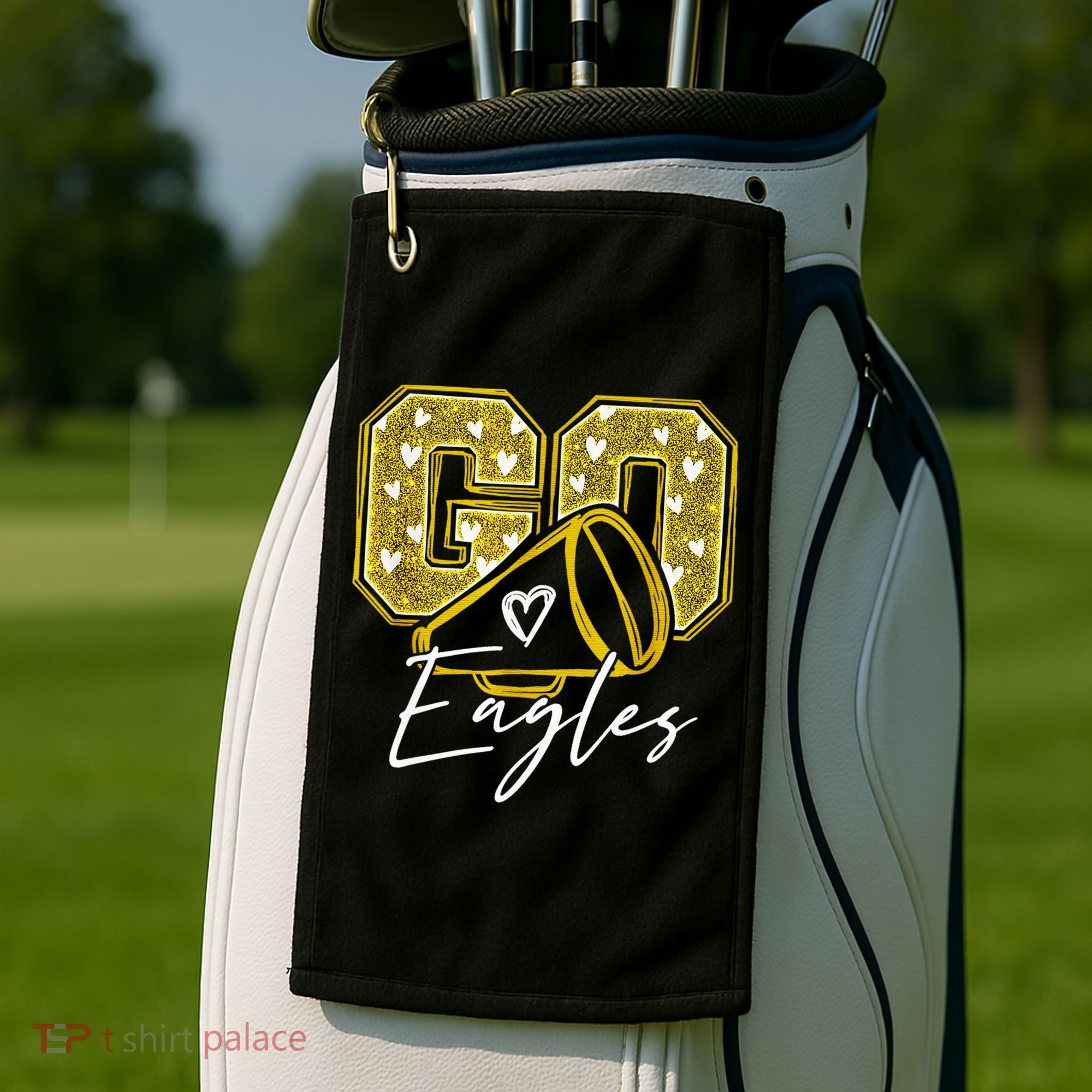 Go Eagles Sports Team Fan School Spirit Golf Towel