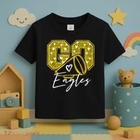 Go Eagles Sports Team Fan School Spirit Toddler T-Shirt thumb 3