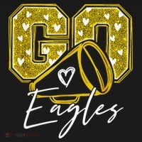 Go Eagles Sports Team Fan School Spirit Visor thumb 3