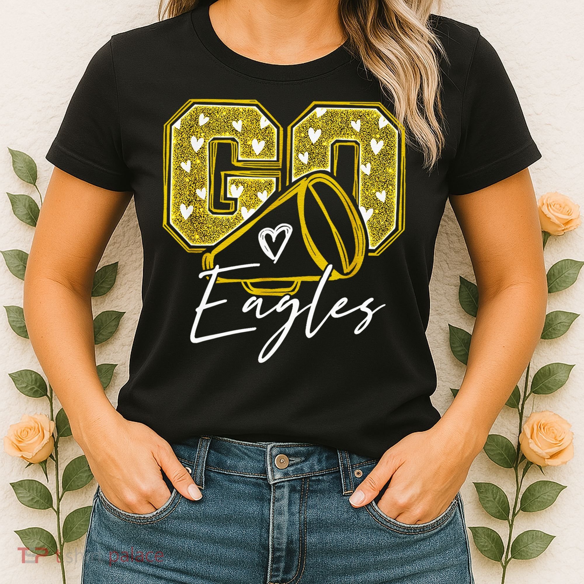Go Eagles Sports Team Fan School Spirit Women's T-Shirt