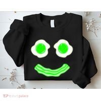 Green Eggs Smile Brunch Breakfast Sweatshirt thumb 2